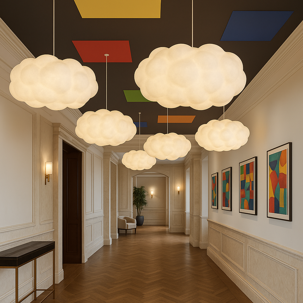 Lampada a Sospensione Cloud Moderna Bianca