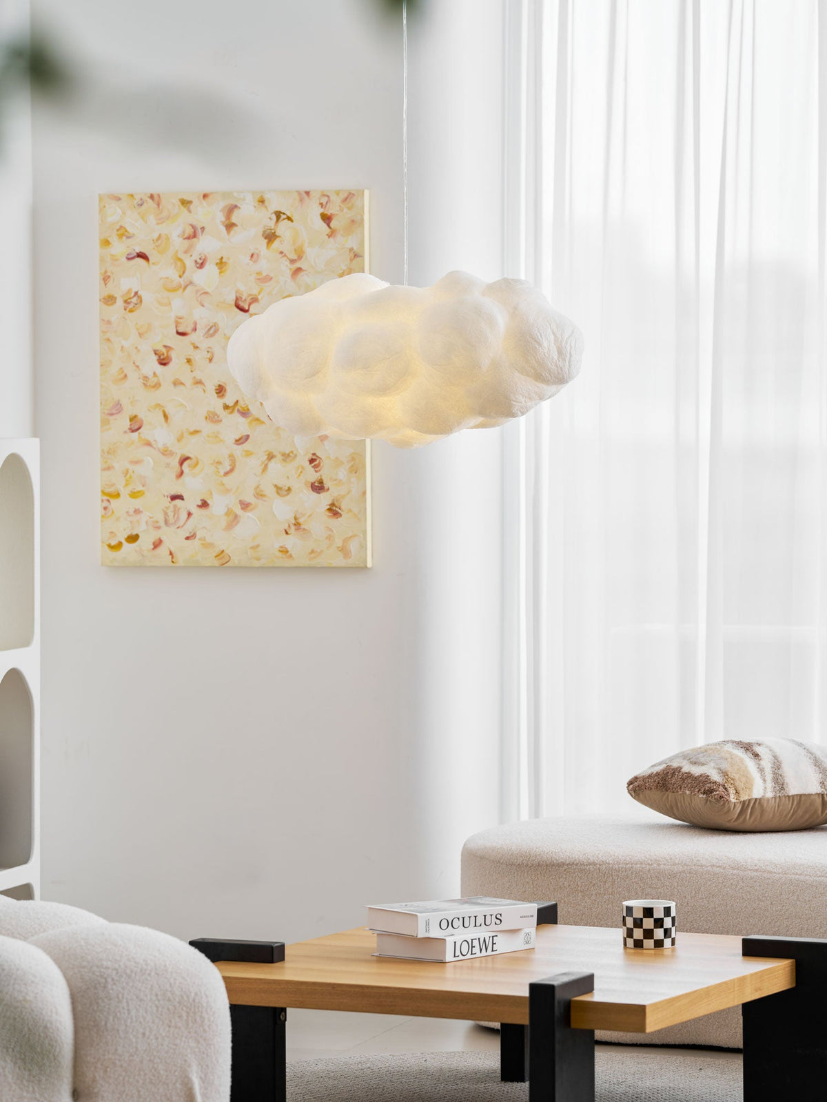 Lampada a sospensione nuvolosa