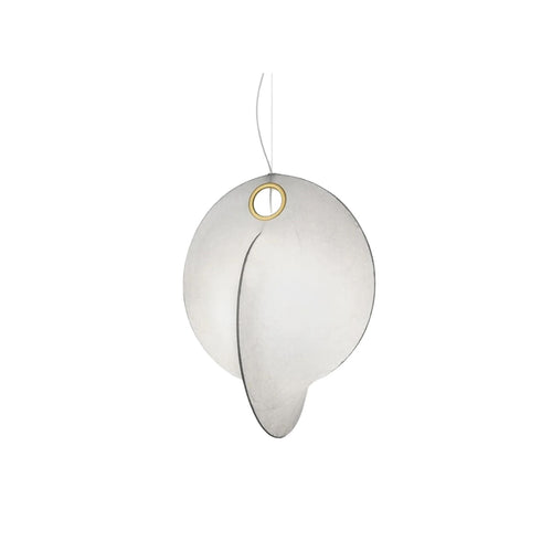 Cocazu Lampada a Sospensione – Struttura in Acciaio – Bianco – Ø 40 cm – Design Moderno