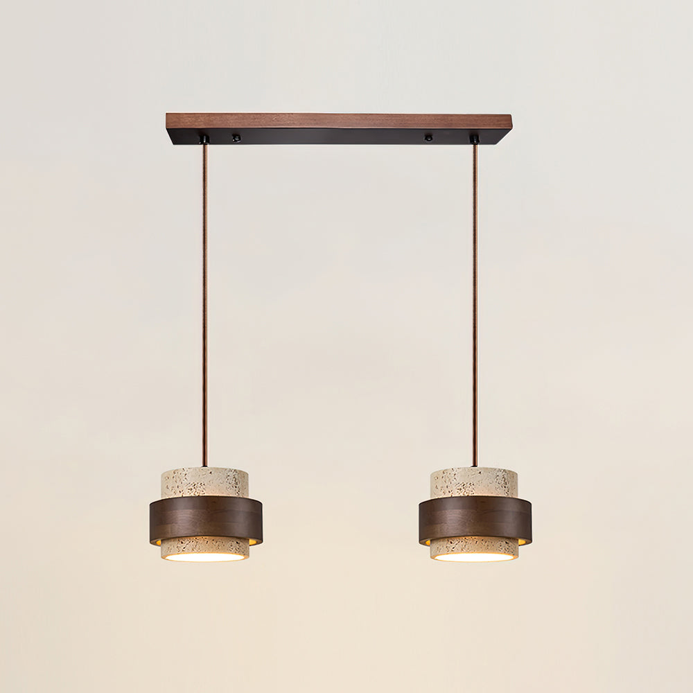Lampadario Perra in Travertino