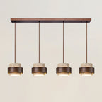 Lampadario Perra in Travertino