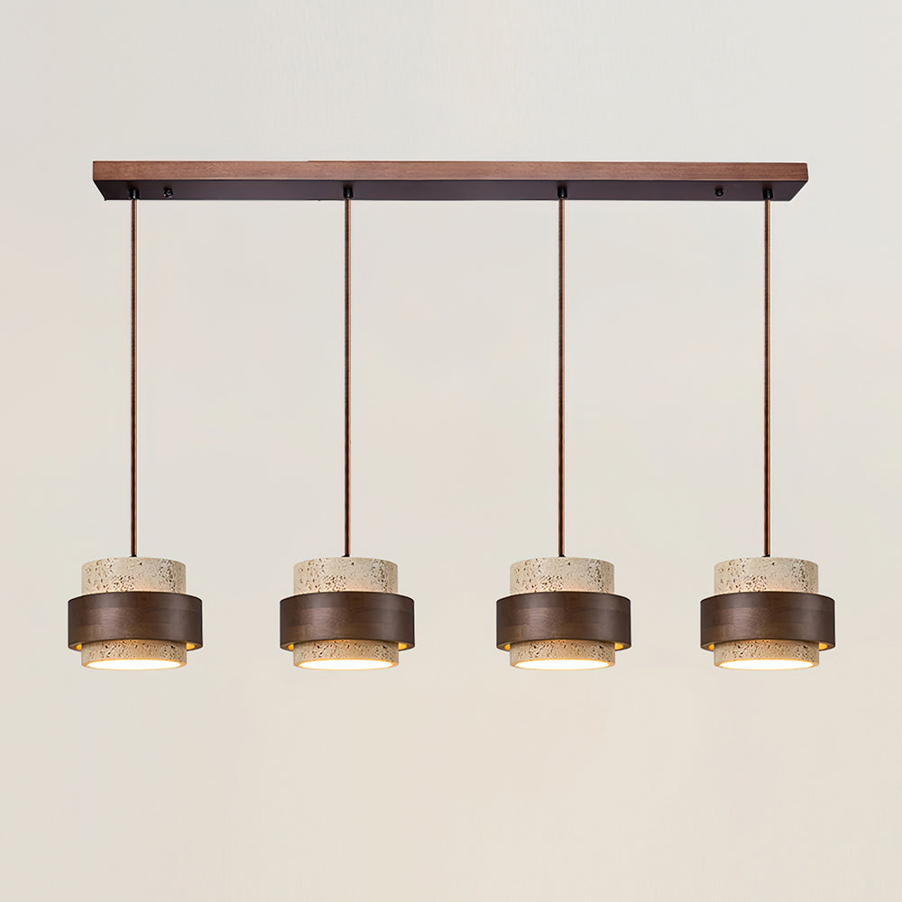 Lampadario Perra in Travertino