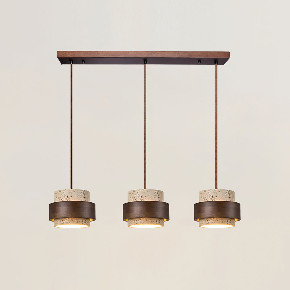 Lampadario Perra in Travertino