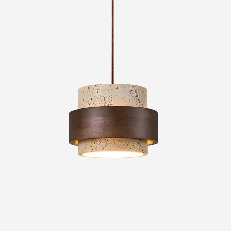 Lampadario Perra in Travertino