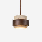 Lampadario Perra in Travertino