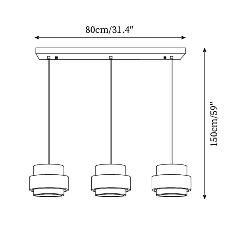 Lampadario Perra in Travertino