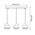 Lampadario Perra in Travertino