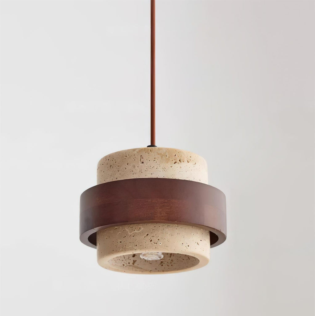 Lampadario Perra in Travertino