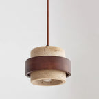Lampadario Perra in Travertino