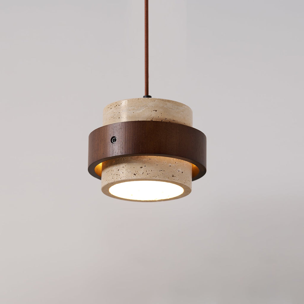 Lampadario Perra in Travertino