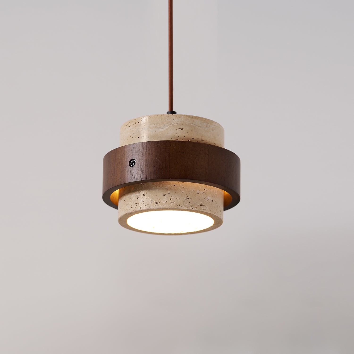 Lampadario Perra in Travertino