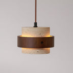 Lampadario Perra in Travertino