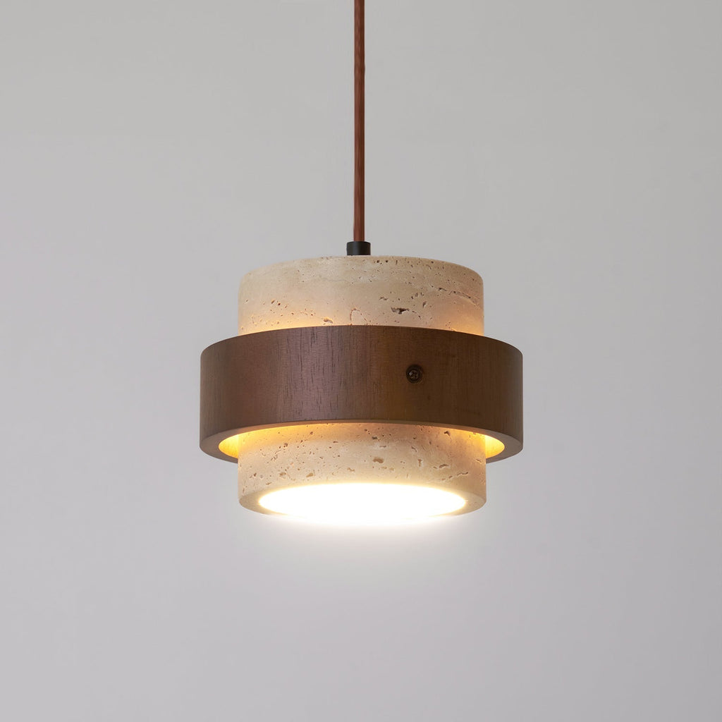 Lampadario Perra in Travertino