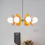 Lampadario in Vetro Arancione Prism Creativity Sputnik