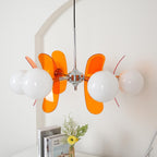 Lampadario in Vetro Arancione Prism Creativity Sputnik