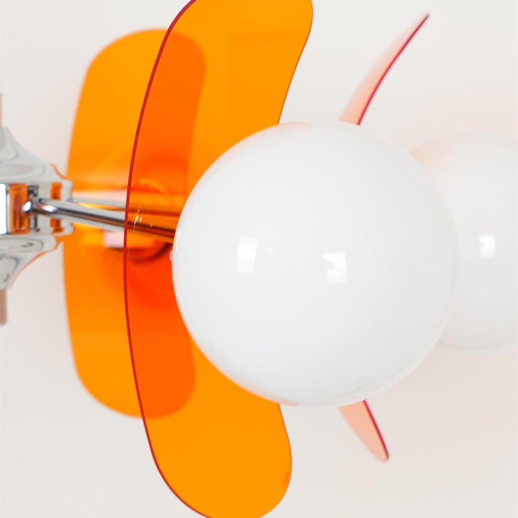 Prism Lux Lampadario Acrilico Arancione Creatività Sputnik