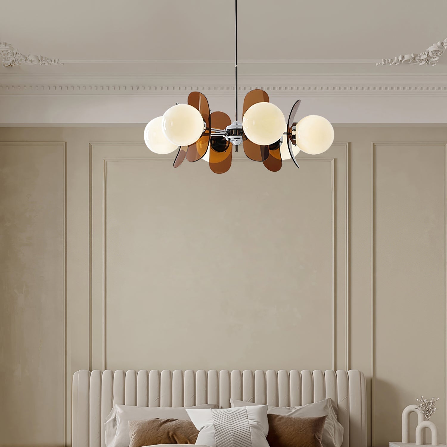 Prism Lux Lampadario Acrilico Arancione Creatività Sputnik