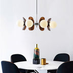 Lampadario in Vetro Arancione Prism Creativity Sputnik