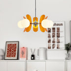 Lampadario in Vetro Arancione Prism Creativity Sputnik