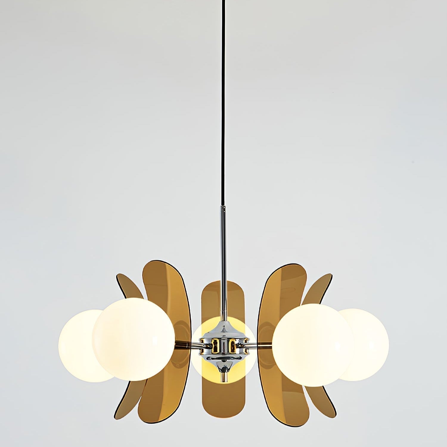 Prism Lux Lampadario Acrilico Arancione Creatività Sputnik