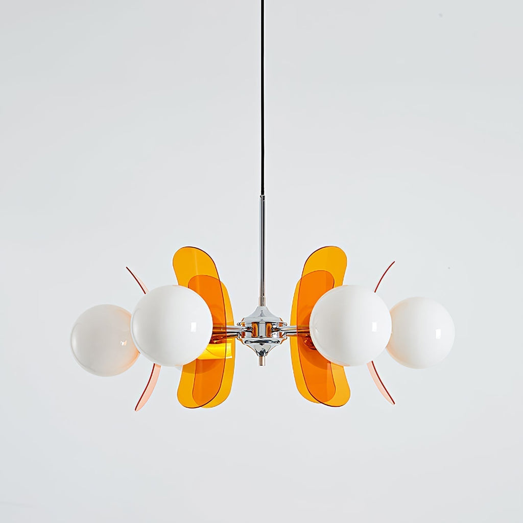 Prism Lux Lampadario Acrilico Arancione Creatività Sputnik