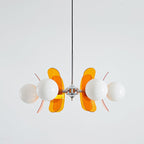 Prism Lux Lampadario Acrilico Arancione Creatività Sputnik