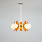 Lampadario in Vetro Arancione Prism Creativity Sputnik