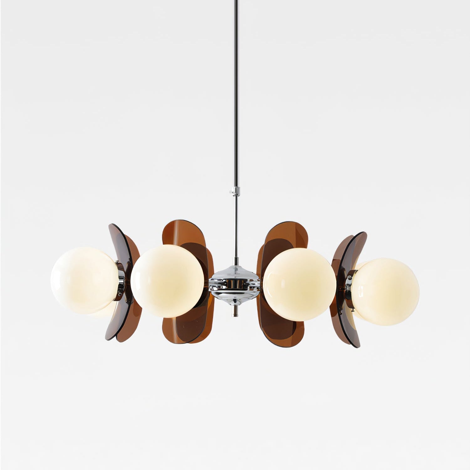 Prism Lux Lampadario Acrilico Arancione Creatività Sputnik