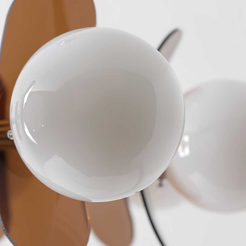 Lampadario in Vetro Arancione Prism Creativity Sputnik
