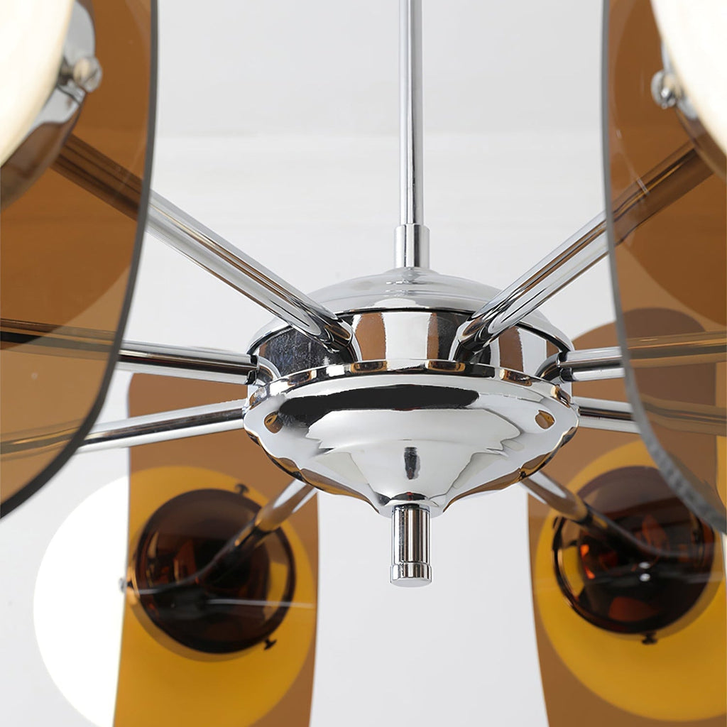 Prism Lux Lampadario Acrilico Arancione Creatività Sputnik