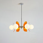 Prism Lux Lampadario Acrilico Arancione Creatività Sputnik