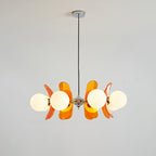 Lampadario in Vetro Arancione Prism Creativity Sputnik