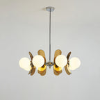 Lampadario in Vetro Arancione Prism Creativity Sputnik
