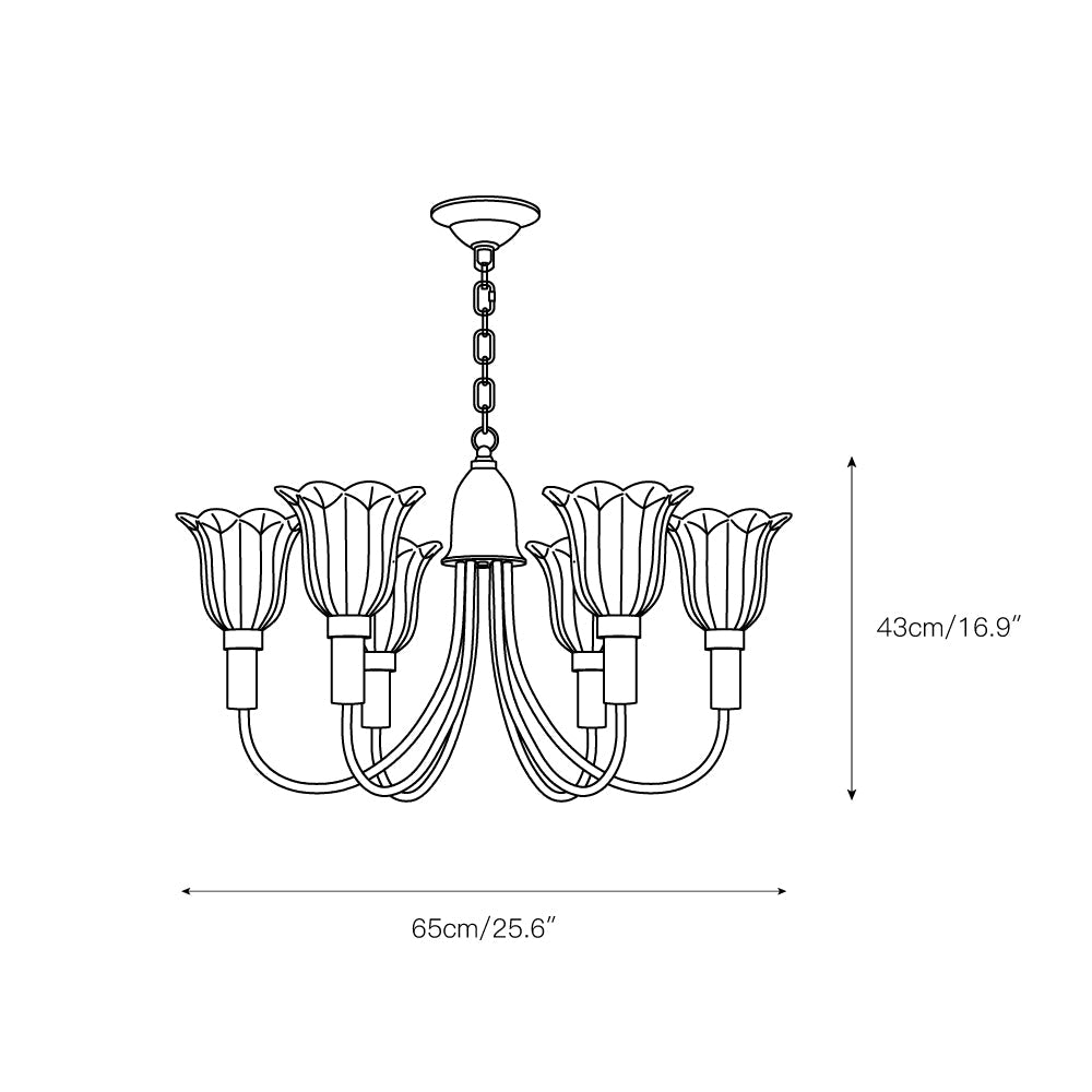 Lampadario in Ottone Columbia