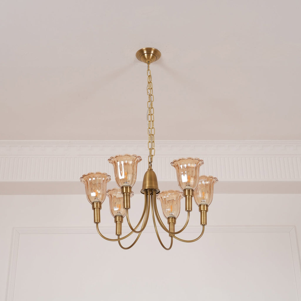 Lampadario in Ottone Columbia