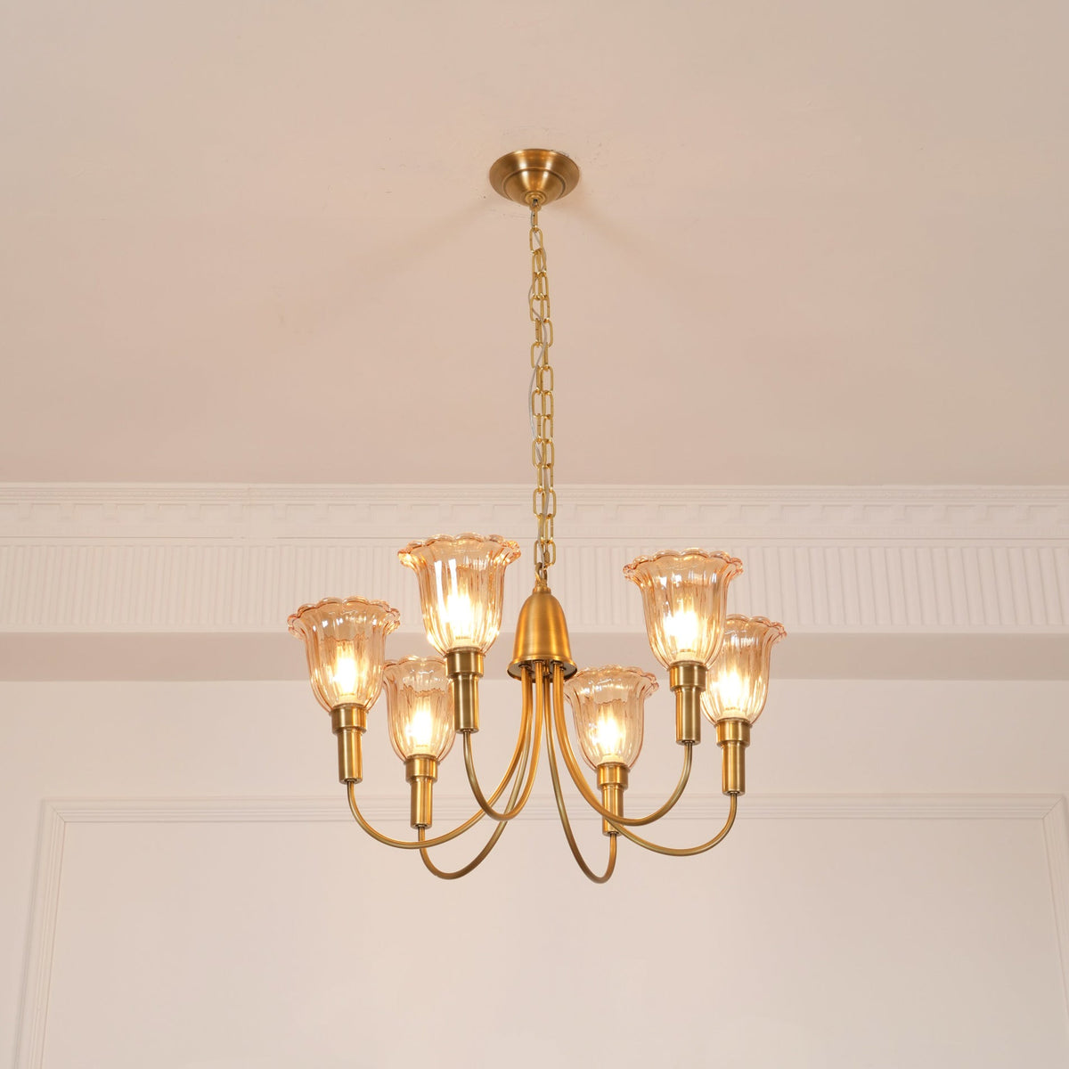 Lampadario in Ottone Columbia
