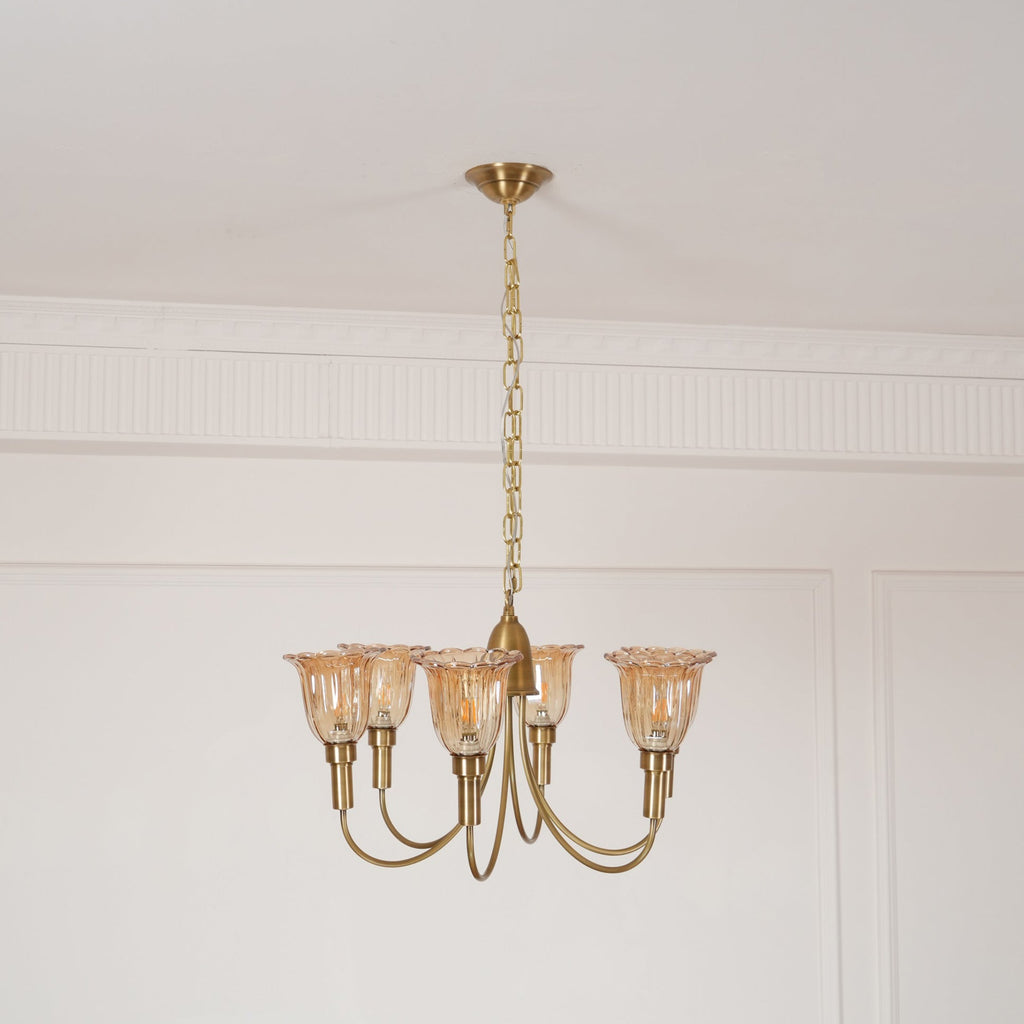 Lampadario in Ottone Columbia