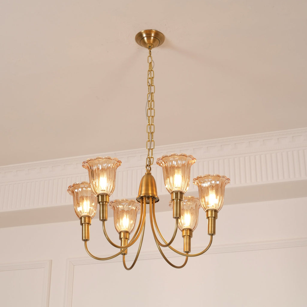 Lampadario in Ottone Columbia
