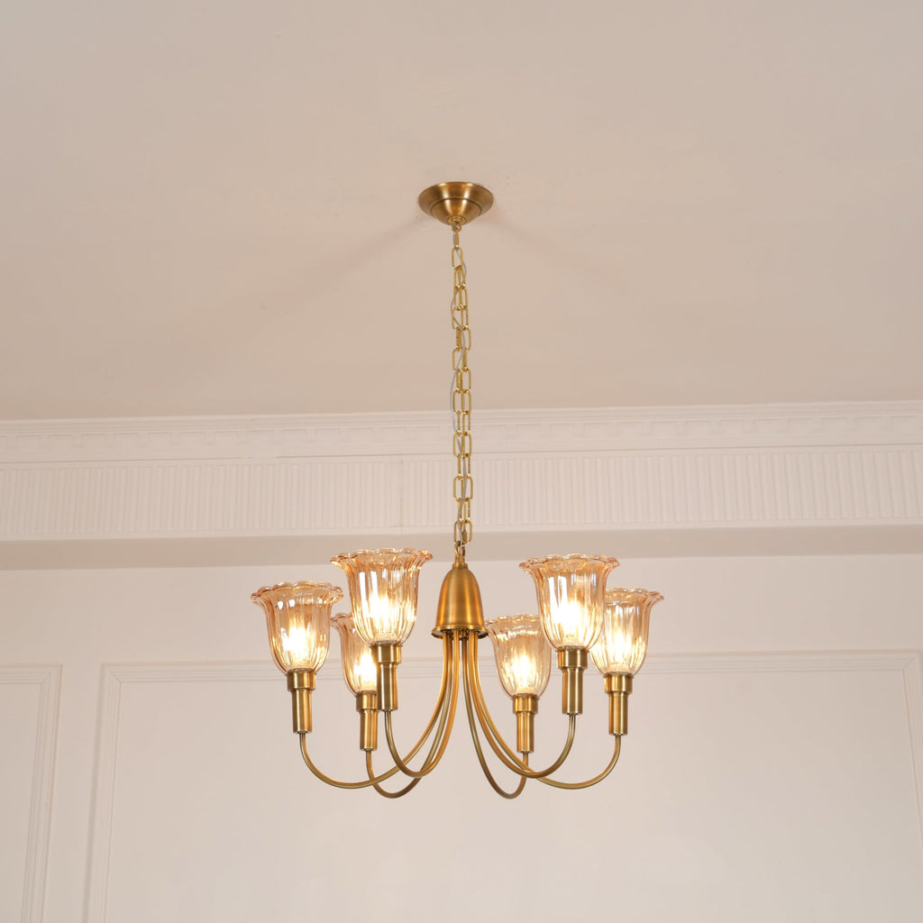 Lampadario in Ottone Columbia