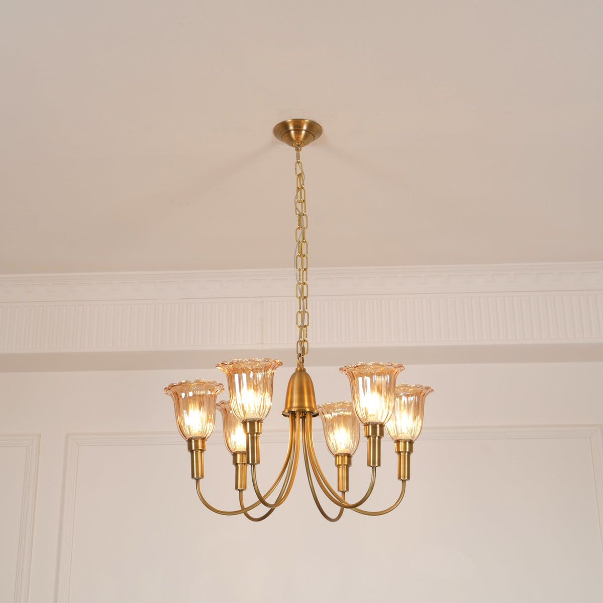 Lampadario in Ottone Columbia