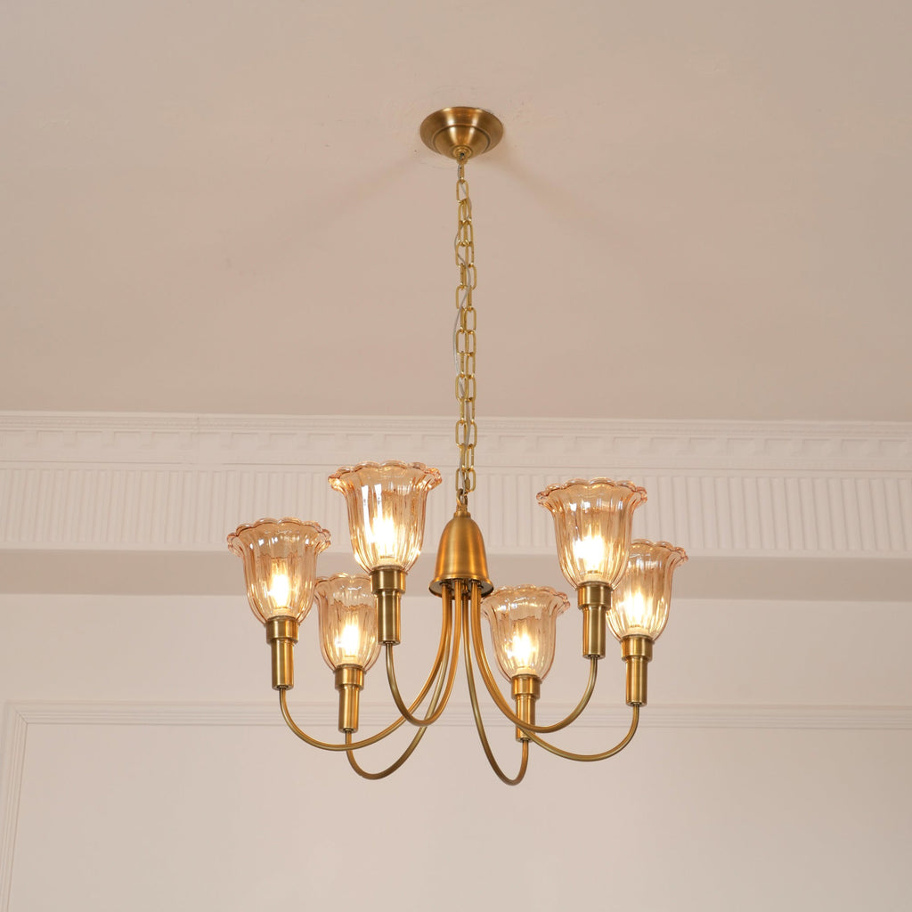 Lampadario in Ottone Columbia