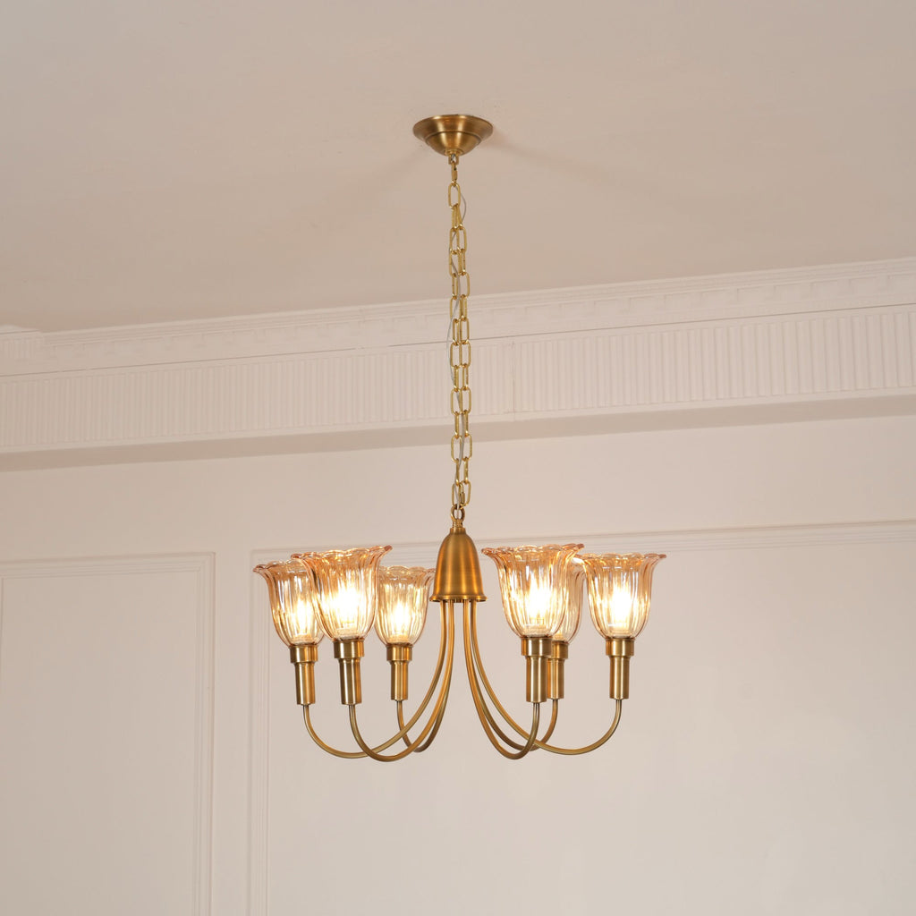 Lampadario in Ottone Columbia