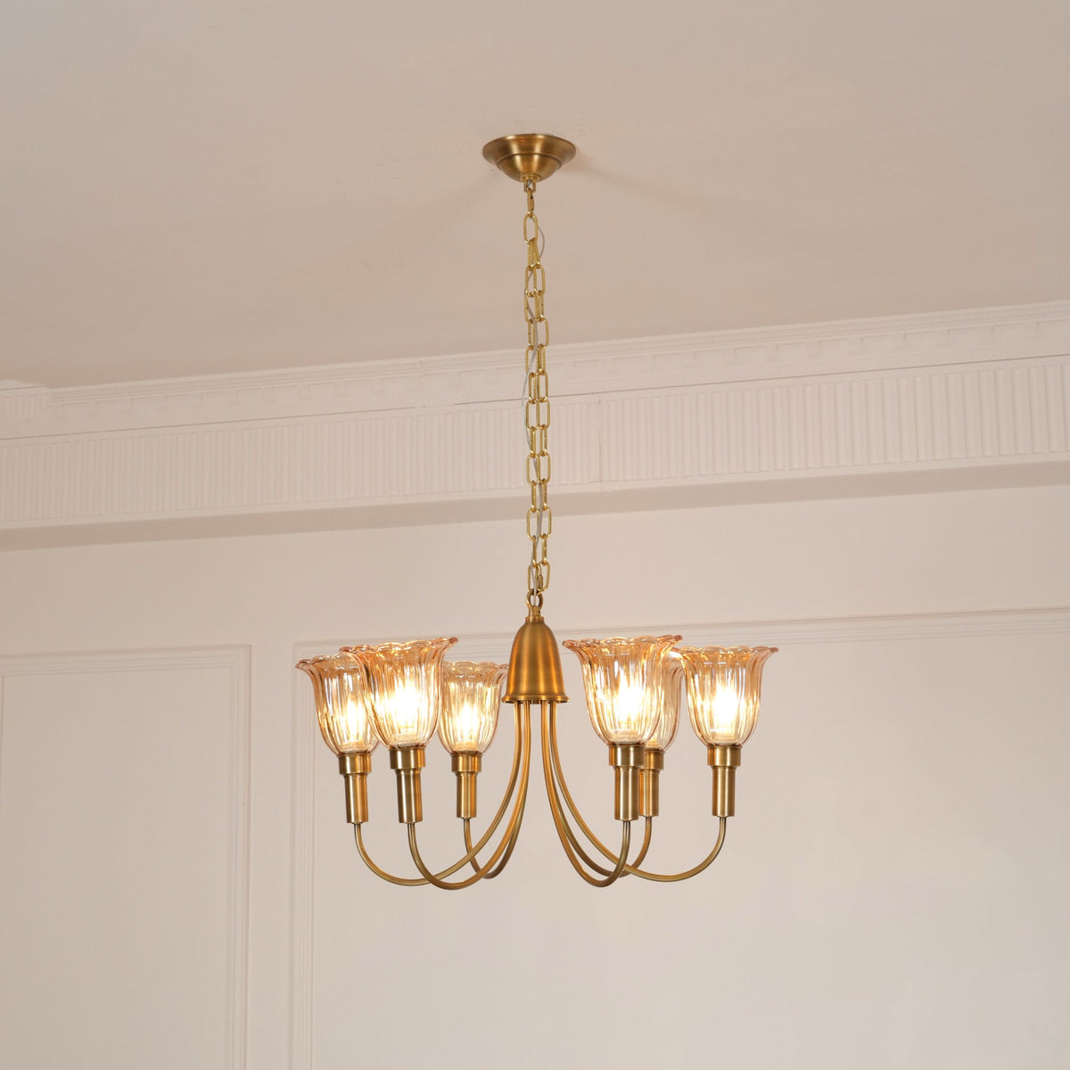 Lampadario in Ottone Columbia