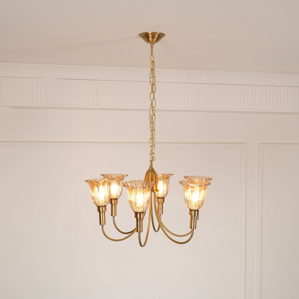 Lampadario in Ottone Columbia