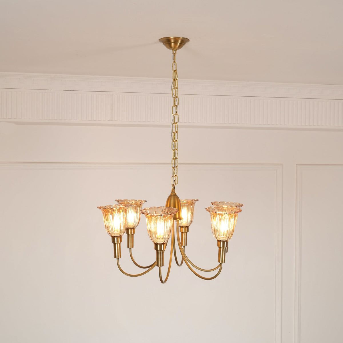 Lampadario in Ottone Columbia