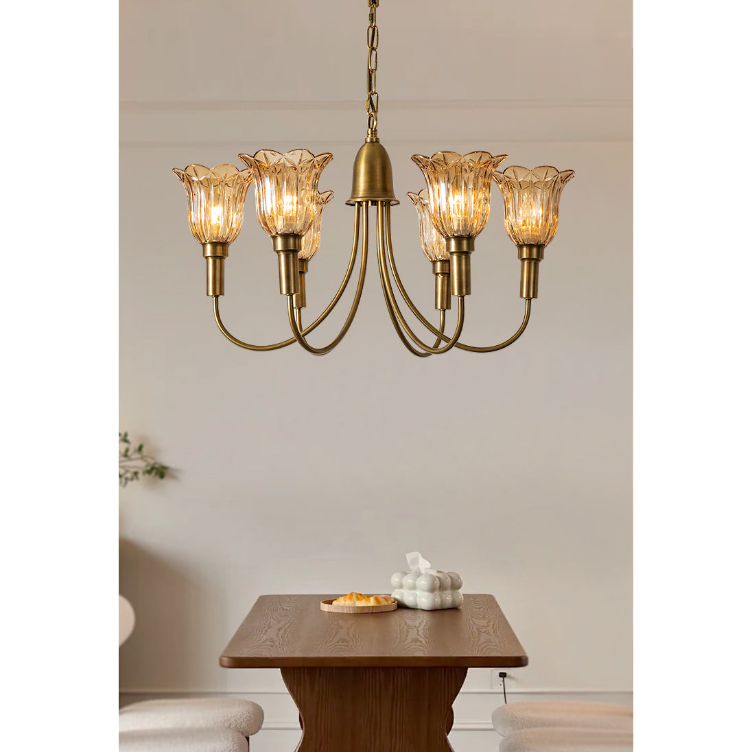 Lampadario in Ottone Columbia