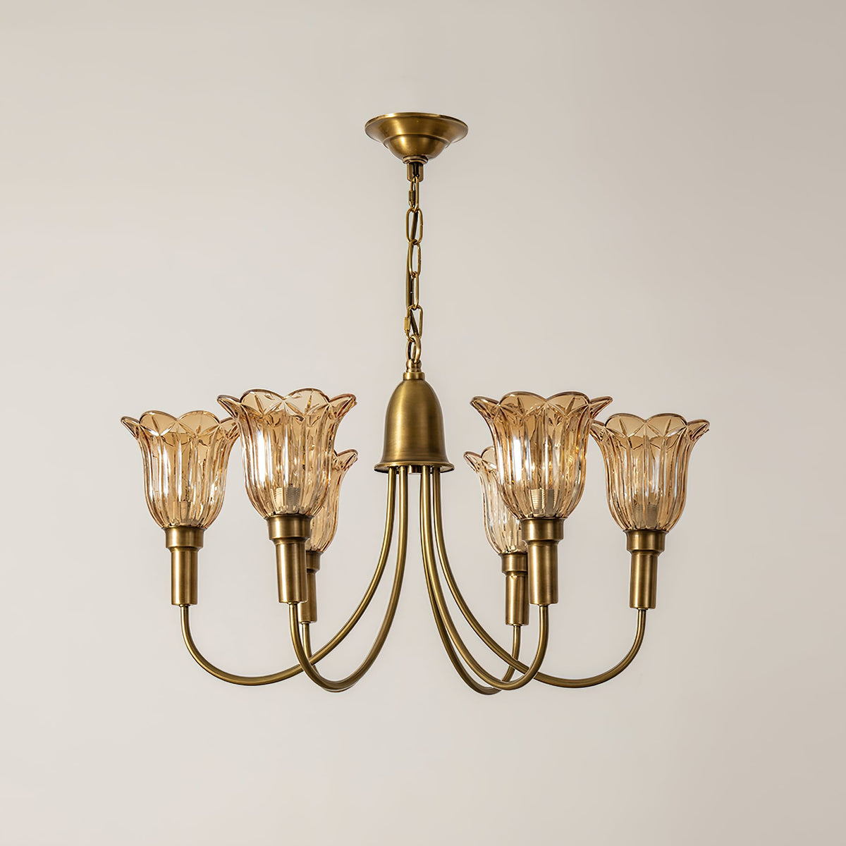 Lampadario in Ottone Columbia