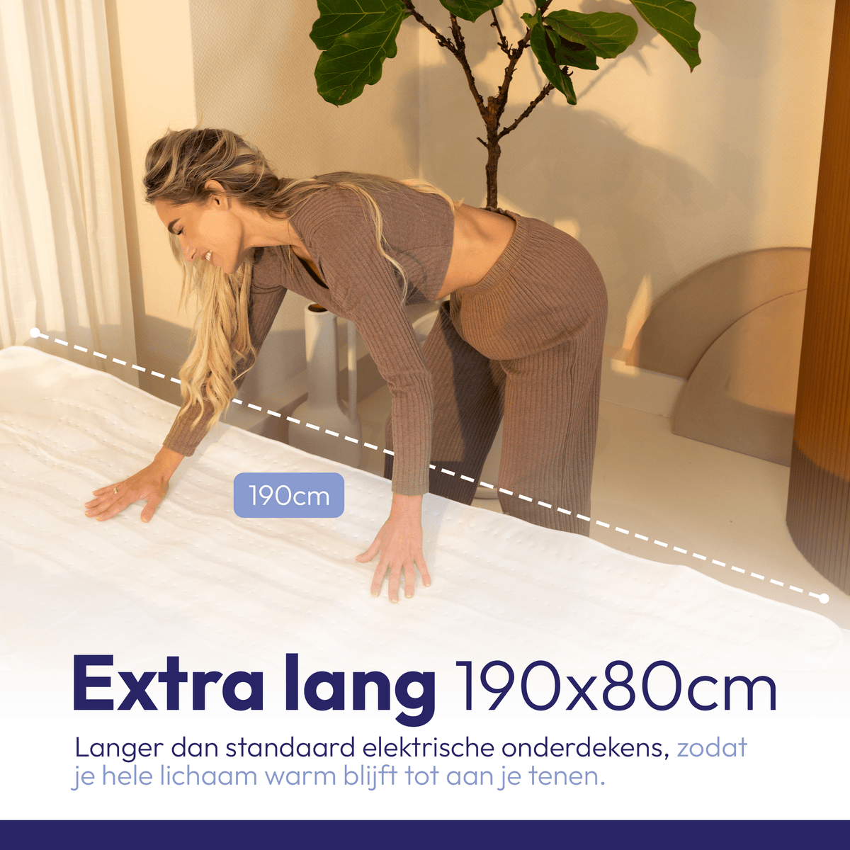 Coperta elettrica con funzione di preriscaldamento – 190x80 cm