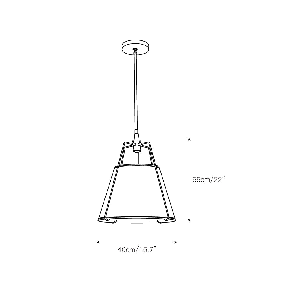 Lampada a sospensione Regalia Drum