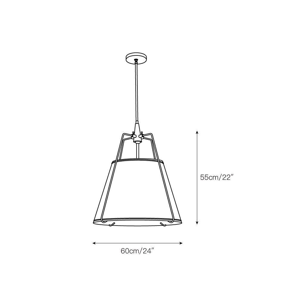Lampada a sospensione Regalia Drum